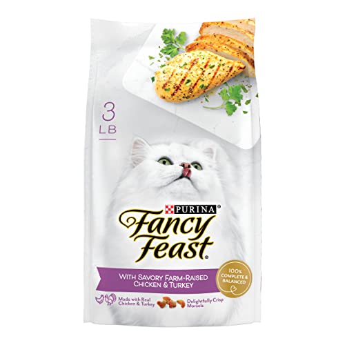 Dry Cat Food with Savory Farm-Raised Chicken and Turkey - 3 lb. Bag