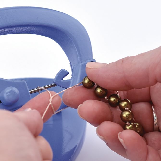 Knot-A-Bead, Tabletop Knotter Tool, Blue