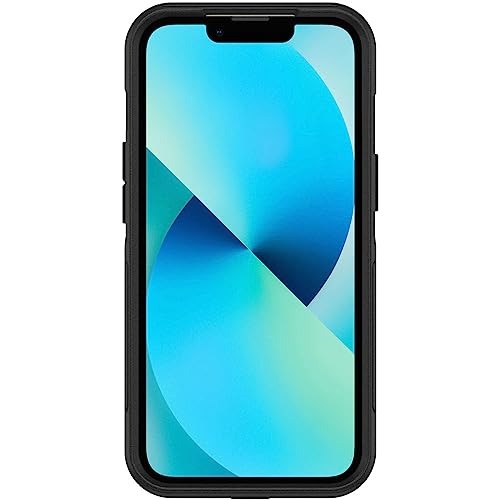 iPhone 13 (ONLY) Commuter Series Case - Black, Slim & Tough, Pocket-Friendly, with Port Protection