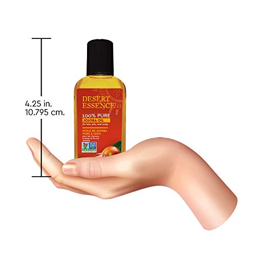 100% Pure Jojoba Oil - 2 Fl Oz - Haircare & Skincare Essential Oil - Suitable For All Skin Types - No Oily Residue - May Help Prevent Flakiness - Makeup Remover - Aftershave Moisturizer