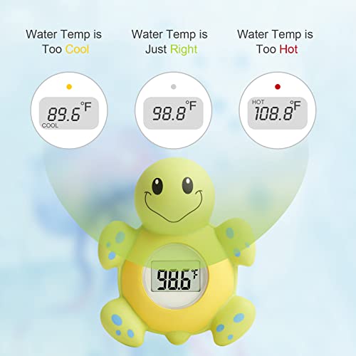 Baby Bath Thermometer (Upgraded Version) with Automatic Water Induction Switch, Baby Bath Float and Play Toy for Infant, Smart Accurate Bathroom Safety Temperature Thermometer /