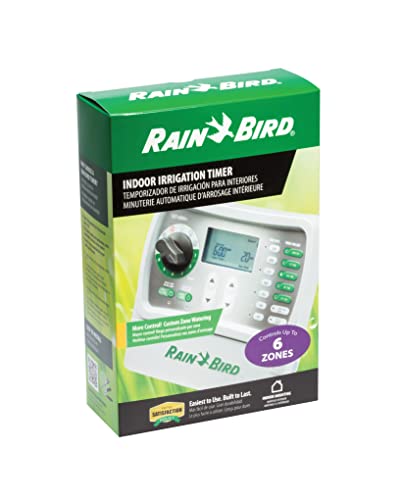 SST600IN Simple-To-Set Indoor Sprinkler/Irrigation System Timer/Controller, 6-Zone/Station (this New/Improved Model Replaces SST600I),Gray/Green