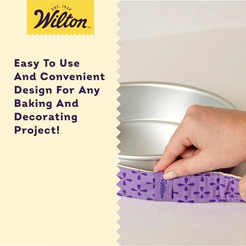 Bake-Even Cake Pan Strips - Use Cake Strips on Baking Pans for Evenly Baked Cakes, 6-Piece Set, (2) 35 x 1.5-Inch, (2) 25 x 1.5-Inch and (2) 10 x 1.5-Inch