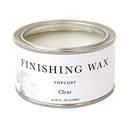 Finishing Wax - Protective topcoat Paint - Use on interior furniture, cabinets, walls, home decor and accessories - Odor-Free, Non-Hazardous - Clear - 120 ml