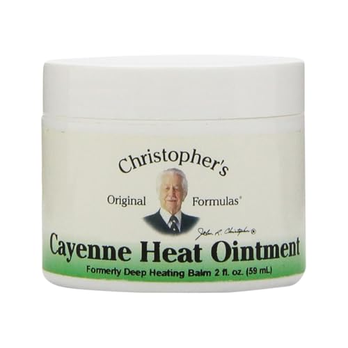 Cayenne Heat Ointment, Warming Herbal Topical for Discomfort & Circulation, 2 fl oz