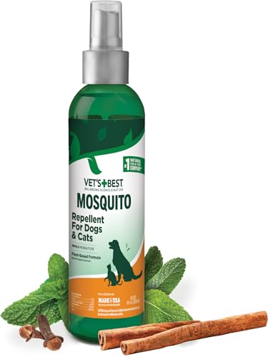 Mosquito Repellent for Dogs and Cats | Repels Mosquitos with Certified Natural Oils | Deet Free | 8 Ounces