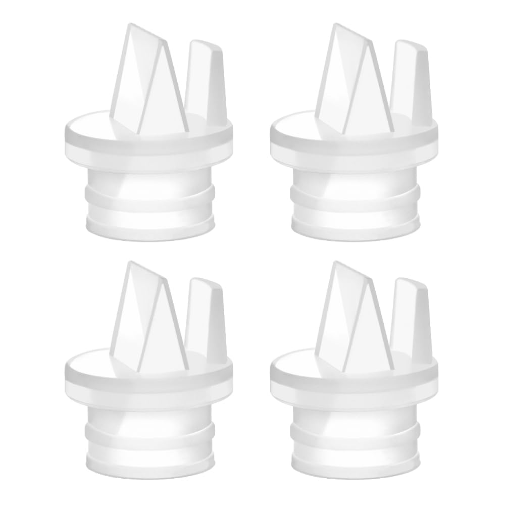2nd Generation Pump Valves with Pull Tab for Spectra S1, S2 and 9 Pumps and Compatible with Avent Comfort Electric Breast Pump; (4 pc)