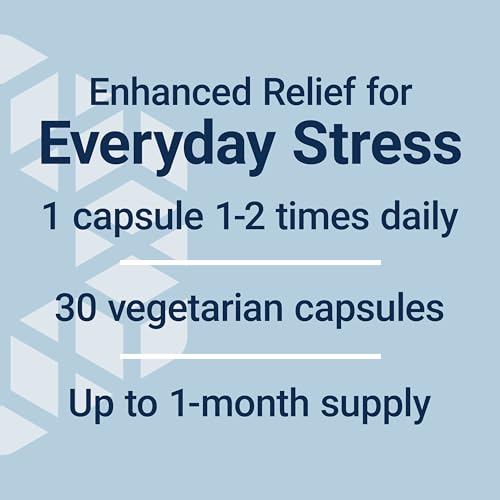 Enhanced Stress Relief, Lemon Balm Extract, L-theanine, decompress with This Supplement for Stress, Gluten-Free, Non-GMO, Vegetarian, 30 Capsules
