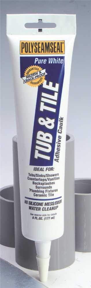 Polyseamseal Tub & Tile Adhesive Caulk 5.5 Ounce
