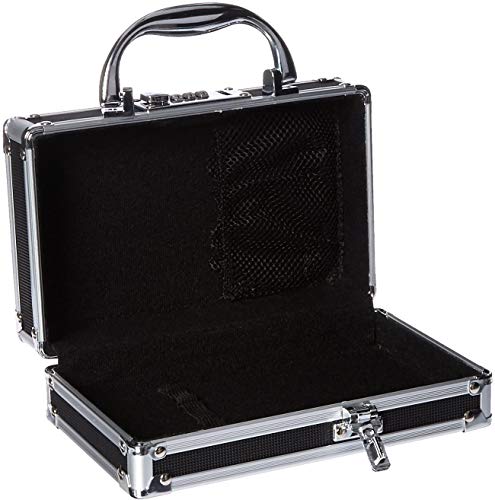 Medicine Safe Case w/Combination Lock - Pack of 1 Cases, 8.35 x 5 x 2.5 - Black