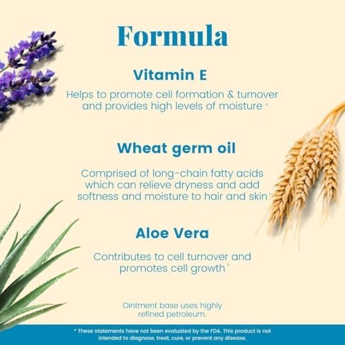 - Basic Brands - Vitamin E Ointment - 2 oz - Moisture Enhancing - Can Help Reduce Appearance of Scars, Stretch Marks, Fine Lines & Wrinkles - Pack of 3