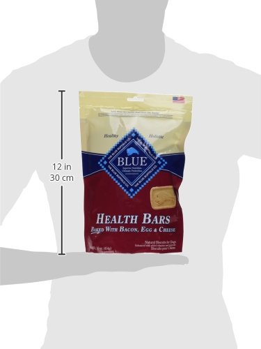 Health Bars Crunchy Dog Biscuits, Oven-Baked With Natural Ingredients, Bacon, Egg & Cheese , 16-oz. Bag
