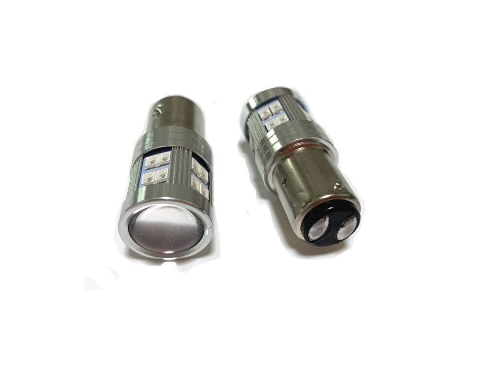 1157 Led Bulb, No Hyper Flash BAY15D P21/5W 2057 7528 1157 Bulb for Brake Light Bulb Canbus Error Free Car RV Tail Brake Light Brilliant Red (Pack of 2)