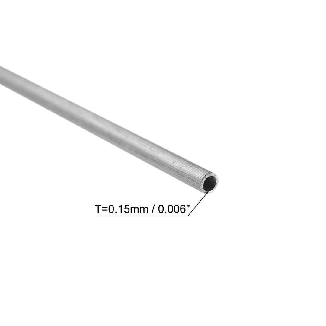 304 Stainless Steel Round Tube 1mm OD 0.15mm Wall Thickness 300mm Length 5 Pcs