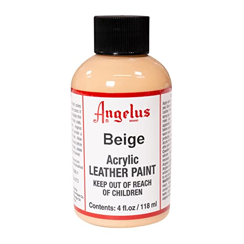Acrylic Leather Paint Beige 4oz