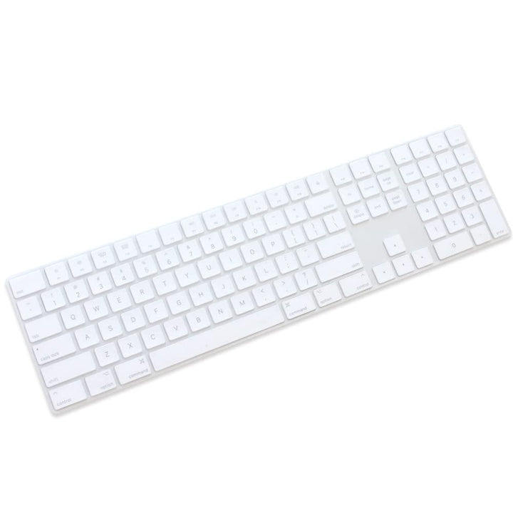 Silicone Keyboard Cover for Apple Magic Keyboard with Numeric Keypad MQ052LL/A (A1843) US Layout Ultra Thin Protector Skin (for Magic Keyboard (MQ052LL/A), Transparent)