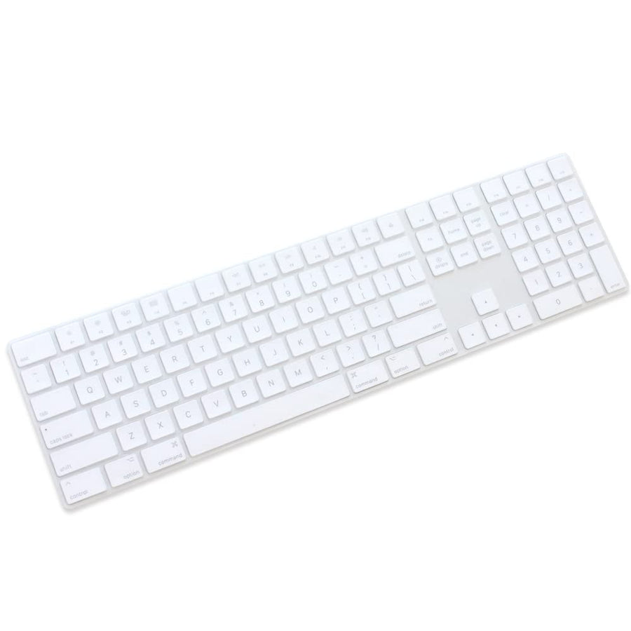 Silicone Keyboard Cover for Apple Magic Keyboard with Numeric Keypad MQ052LL/A (A1843) US Layout Ultra Thin Protector Skin (for Magic Keyboard (MQ052LL/A), Transparent)
