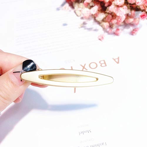 Simple Metal Hair Clips Duckbill Clips Hair Barrettes with Teeth Alligator Hair Pins Hair Slide Stylish for Women Girl Gold or Silver Hair Jewelry Accessories Stocking Stuffer (Gold)