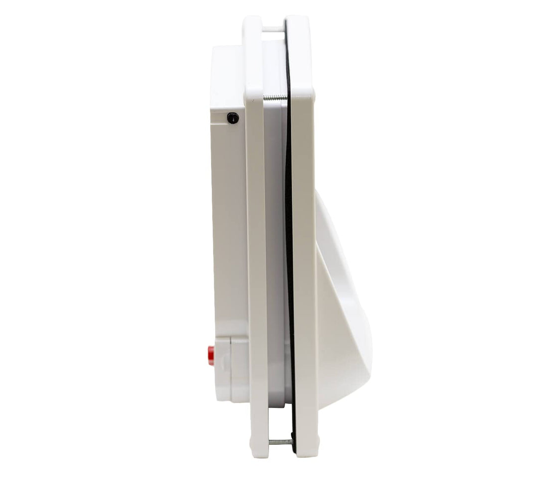 Electromagnetic 4-Way-Locking Cat Flap with 2 Collar Keys - White