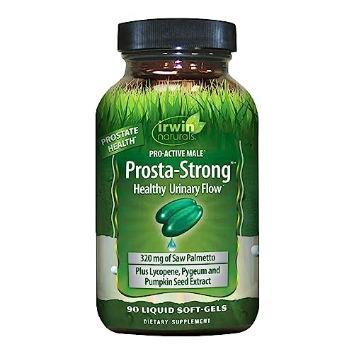 Prosta-Strong - Prostate Health Support with Saw Palmetto, Lycopene, Pumpkin Seed & More - 90 Liquid Softgels
