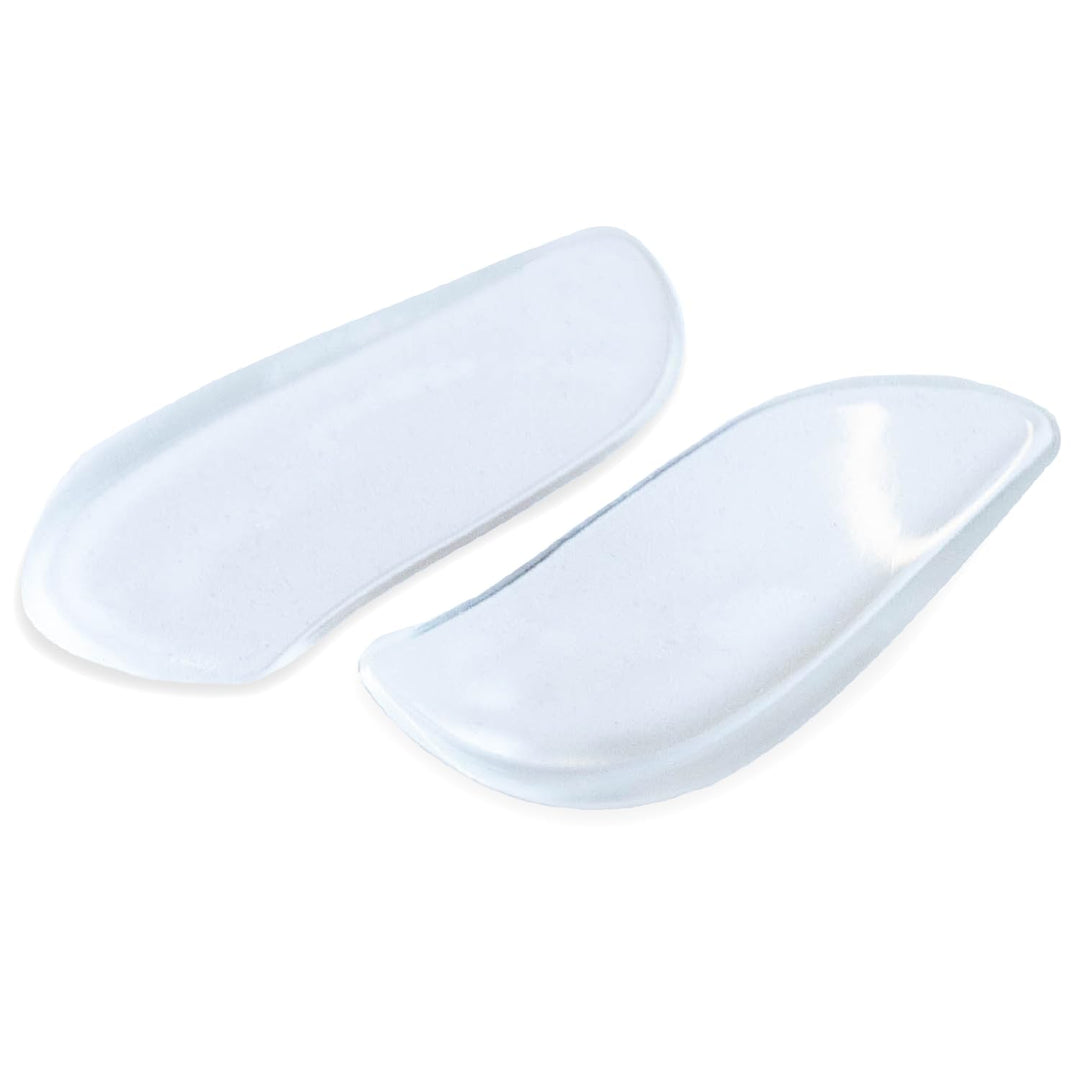 Medial & Lateral Heel Wedge Silicone Insoles (Pair) - Supination & Pronation Corrective Adhesive Shoe Inserts for Foot Alignment, Knock Knee Pain, Bow Legs, Osteoarthritis