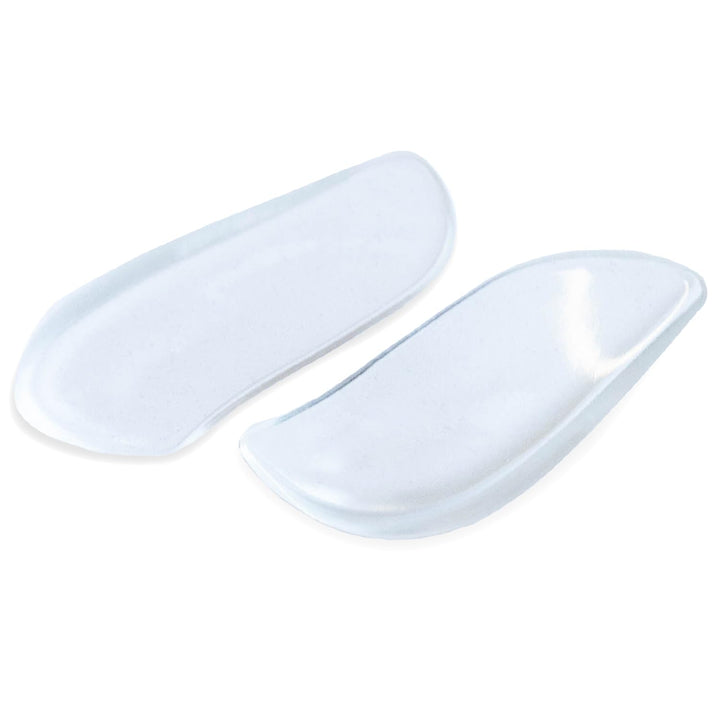 Medial & Lateral Heel Wedge Silicone Insoles (Pair) - Supination & Pronation Corrective Adhesive Shoe Inserts for Foot Alignment, Knock Knee Pain, Bow Legs, Osteoarthritis