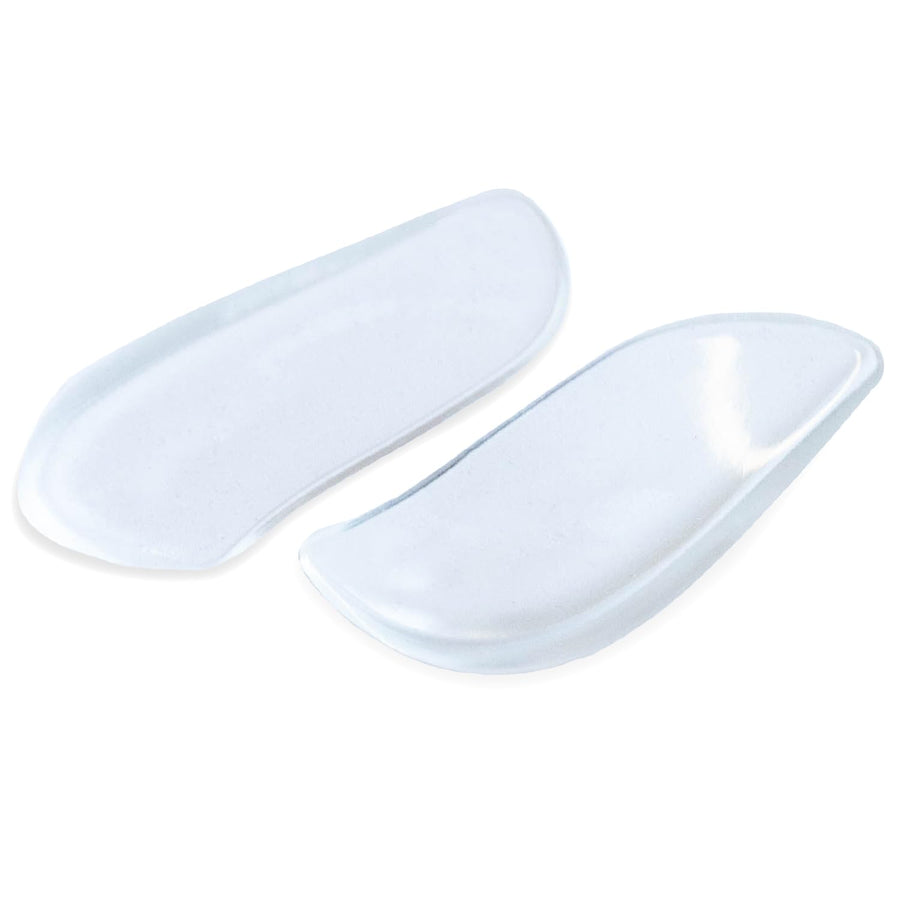 Medial & Lateral Heel Wedge Silicone Insoles (Pair) - Supination & Pronation Corrective Adhesive Shoe Inserts for Foot Alignment, Knock Knee Pain, Bow Legs, Osteoarthritis