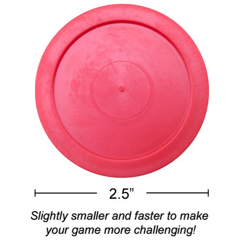 Air Hockey Pucks - Accessories for Game Room Gaming Tabletop for Kids & Adults - 2.5 Inch Small - 2 Pucks