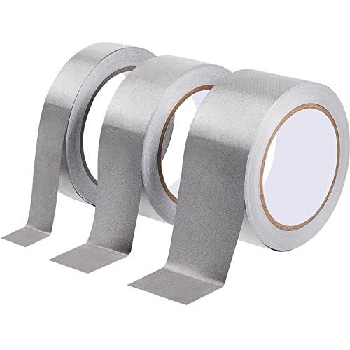3 Roll Tape Double Conductive Fabric Tape Cloth Tape Conductive Adhesive Tape Roll(1in x 65ft, 1.5in x 65ft, 2in x 65ft)