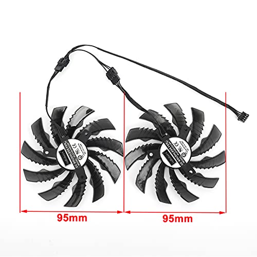95MM PLD10010S12H GPU Replacement Cooling Fan for Gigabyte GTX 1650 Video Card RTX 2060/2070 Graphics Card Fan (Fan-AB)