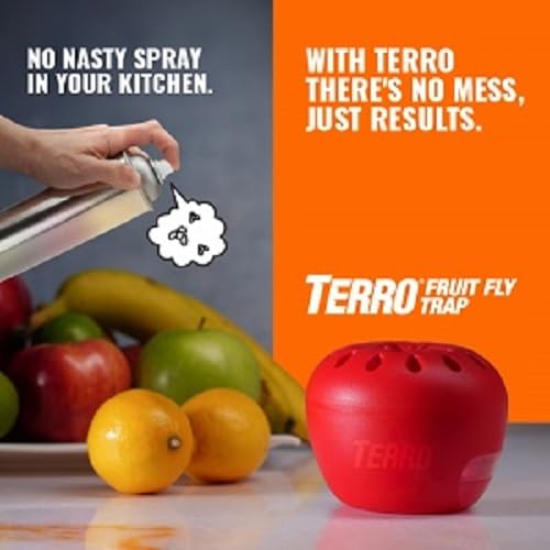 Fruit Fly Traps for Indoors (4 Pack) + 180 Days of Lure Supply
