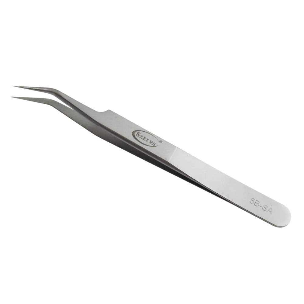 Volume Tweezers Stainless Steel Ultra Rigidity Curved Curved Pro Beauty Eyelash Extension Tool 5B-SA