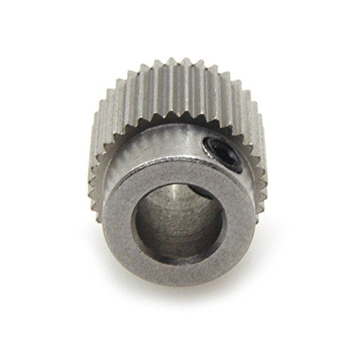 Extruder Pulley 36Teeth Bore 5mm Stainless Steel Drive Gear for 1.75mm & 3mm 3D Printer Filament (Pack of 5pcs)