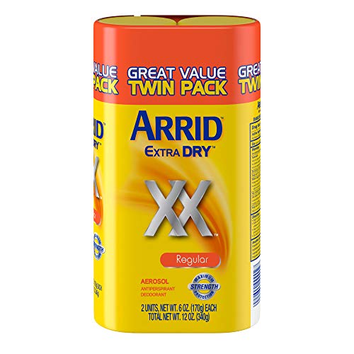 XX Extra Dry Antiperspirant Deodorant, Regular, Twin Pack (two 6oz. cans) Packaging May Vary