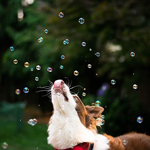 Incredibubbles Interactive Pet Toys - Long Lasting Edible Bubbles for Dogs & Cats - Peanut Butter Flavor - 38 ML, All Breed Sizes