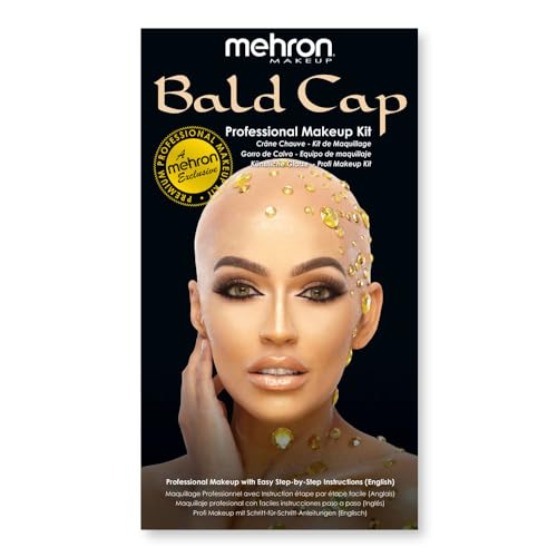 Makeup Premium Character Kits| Makeup Kits for Halloween & Cosplay| Made in the USA | Complete Makeup Kit | Includes all Makeup, Tools, & Instructions on How to Create the Look | (Bald Cap)