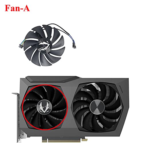 88mm GA92S2U 100mm GAA8S2U RTX3070Ti RTX3070 Ti GPU Cooler for Zotac Gaming RTX 3070 Twin Edge Graphics Card Cooling Fan (Fan-A)