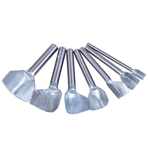7pcs Leather Craft Cutting Tools V-Shape Punch Cutter Tools for Belt Wallet Bag with 7 Sizes (10mm/15mm/20mm/25mm/30mm/35mm/40mm)