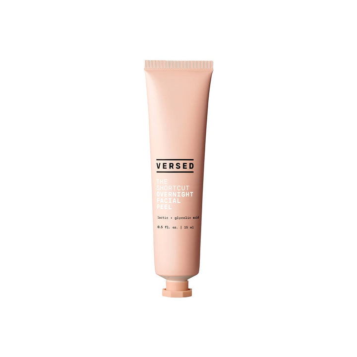 The Shortcut Overnight Facial - Leave-on Gentle Exfoliating Treatment with Lactic and Glycolic Acid to Rejuvenate and Hydrate Skin - Vegan (0.5 fl oz)