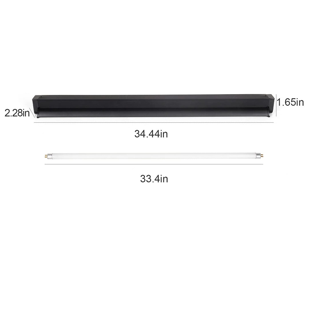 T5 HO UVB Lighting Combo Kit, Terrarium Hood Comes with Desert 10.0 UVB T5 Lamp (39W)
