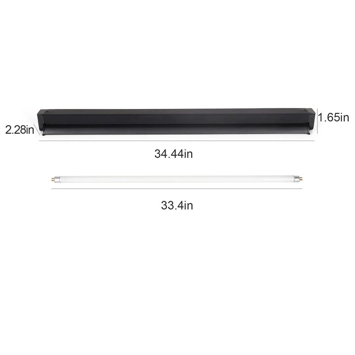 T5 HO UVB Lighting Combo Kit, Terrarium Hood Comes with Desert 10.0 UVB T5 Lamp (39W)