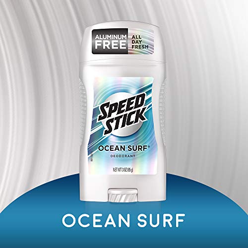 Underarm Deodorant for Men, Aluminum Free, Ocean Surf - 3 Ounce (Pack of 6)