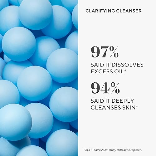 Clarifying Cleanser - Acne Control Salicylic Acid & Green Tea Extract Face Wash - Exfoliating Acne Skin Care Treatment Backed by Science, Travel 2 Oz