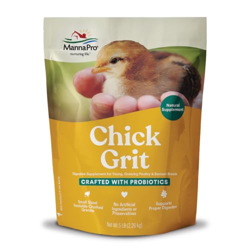 Chick Grit with Probiotics | Formulated with Probiotics and Supports Healthy Digestion | 5 Pounds