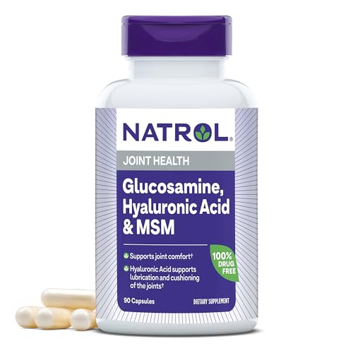 Vegetarian Hyaluronic Acid MSM and Glucosamine, 90 Capsules (Pack of 2)