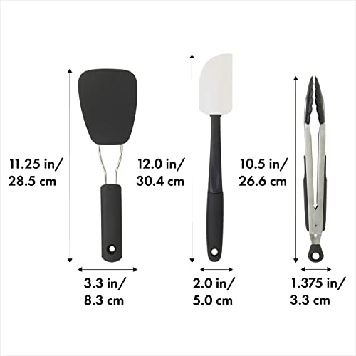 Good Grips 3-Piece Utensil Set fpr Non-Stick Cookware Black
