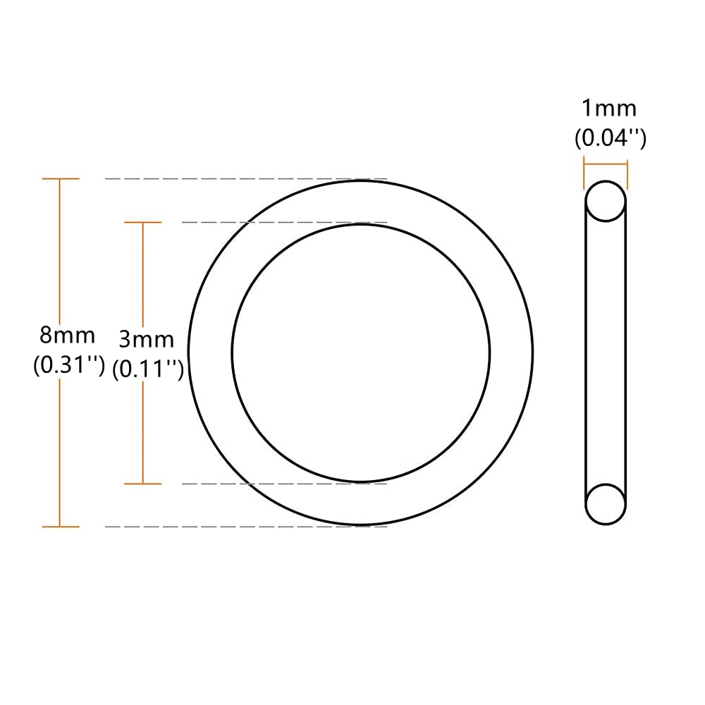 M3 Nylon Flat Washer, Nylon Oil Drain Plug Gaskets, Nylon Gasket Spacer Fastener Sealing Gasket, 1000Pcs