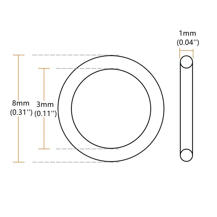M3 Nylon Flat Washer, Nylon Oil Drain Plug Gaskets, Nylon Gasket Spacer Fastener Sealing Gasket, 1000Pcs