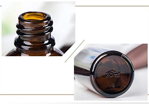 Ericotry 5Ml /0.17Oz: 3 Pcs 5Ml 0.17Oz Empty Refillable Amber Glass Graduated Dropper Bottle Essential Oil Cosmetics Elite Fluid Container Jar Pot Holder with Glass Pipette Dropper