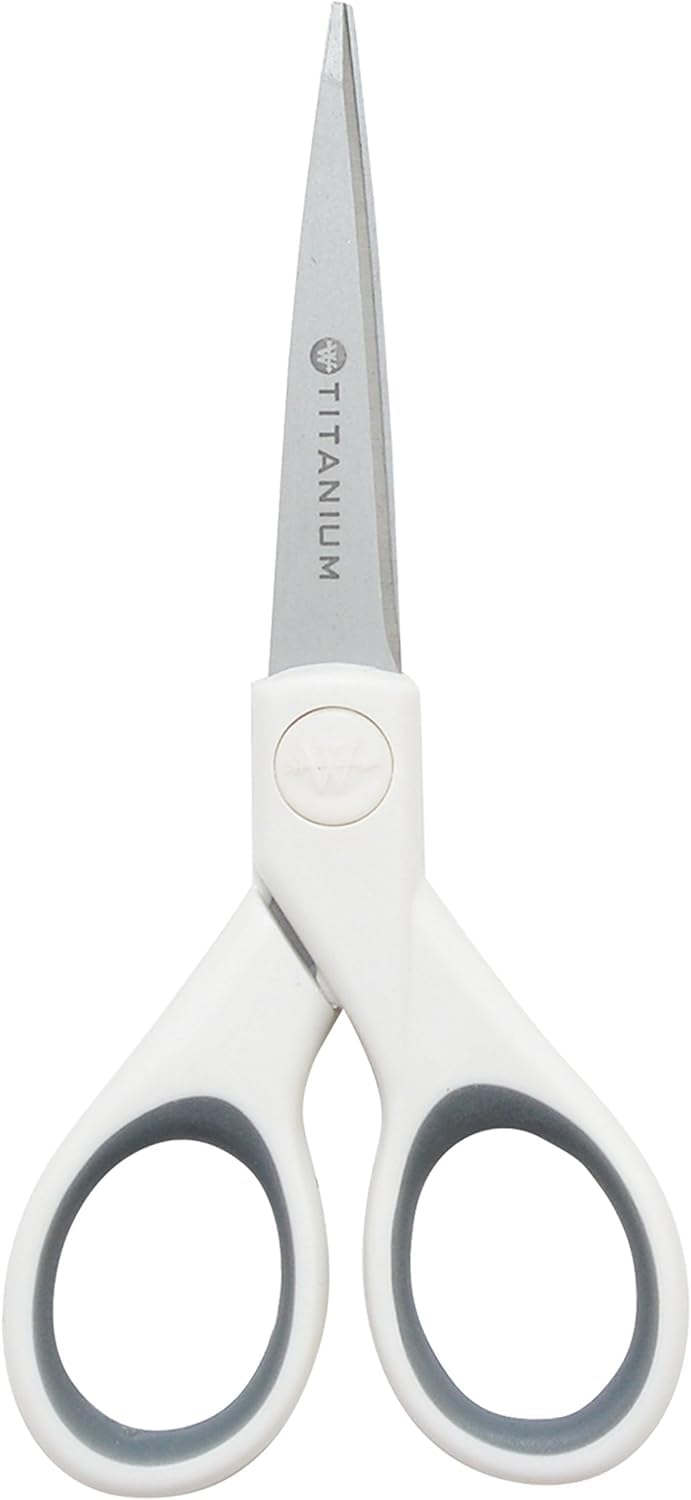 5 Micro-Tip Craft Scissors with Titanium-Bonded Blades for Crafting, Sewing & More